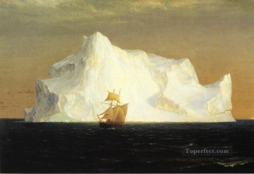  Church Art - The Iceberg scenery Hudson River Frederic Edwin Church